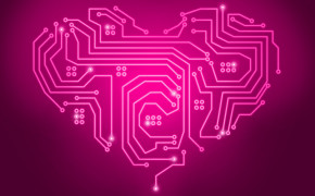 Tech Circuit Heart Wallpaper 27594