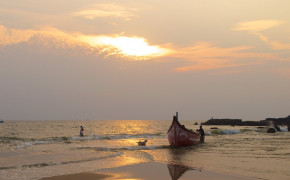 Baga Beach Goa Boat For Fishing Wallpaper