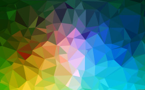 Geometry Colorful Polygon Pattern Wallpaper