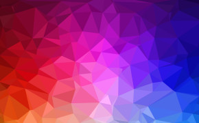 Bright Geometry Colorful Polygon Wallpaper