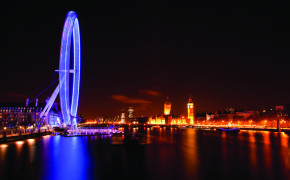 London Eye Night River Wallpaper