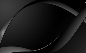 Black Abstract Wave Wallpaper