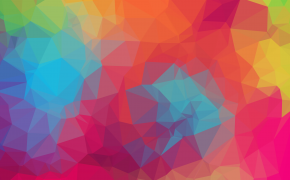 Geometry Colorful Polygon Bright Wallpaper