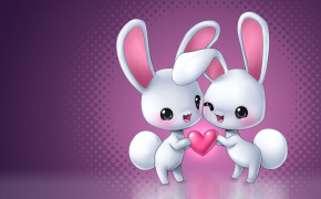 Rabbit Love Wallpaper