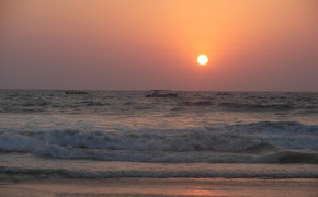 Calangute Beach Goa Sun Set Wallpaper