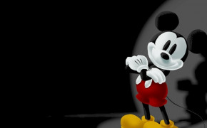 Disney Mickey Mouse Black Background Wallpaper
