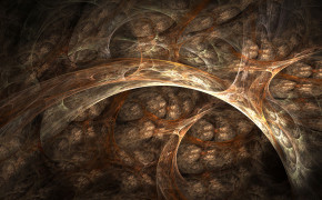 Fractal Brown Abstract Background Wallpaper