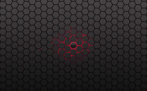 Six Square Black Abstract Wallpaper