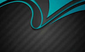 Teal Abstract Shape Wallpaper 28503