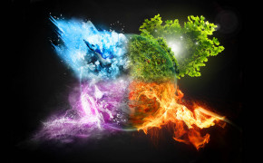 Water Air Fire Earth Elements Wallpaper 28252