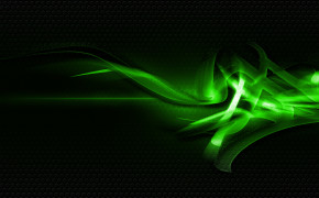 Bright Green Abstract Black Background Wallpaper 28265