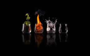 Water Air Fire Earth Four Elements Wallpaper 28254