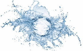 Water Splash White Abstract Wallpaper 28551