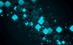 Square Teal Abstract Wallpaper 28500