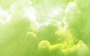 Clouds Lime Abstract Wallpaper 28295