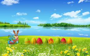 Easter Eggs Background Wallpaper 29711