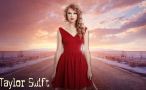 Taylor Swift Red Dress Wallpaper 30139