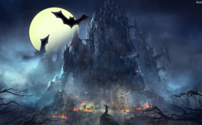 Bat Moon Background Wallpaper 32956