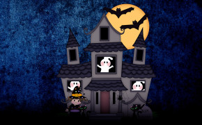Halloween House Desktop HD Wallpaper 34722