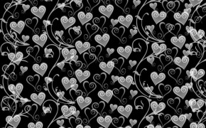 Heart Black Background Desktop Wallpaper 34169
