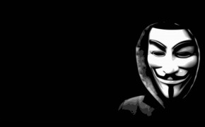 Anonymous Black Background Desktop Wallpaper 34055