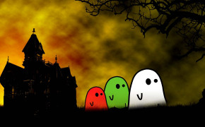 Halloween Ghost Desktop HD Wallpaper 34704