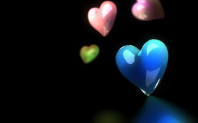 Heart Black Background HD Wallpapers 34174