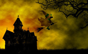 Halloween Witch Background HQ Wallpaper 34290