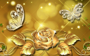 Golden Rose Best HD Wallpaper 34601