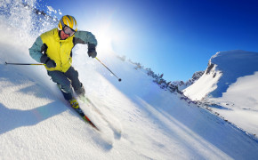 Skiing Background Wallpaper 03475