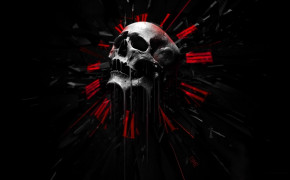Skull Black Background PC Wallpaper 34210