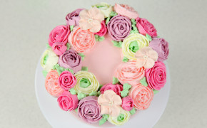 Rose Cake High Definition Wallpaper 35400
