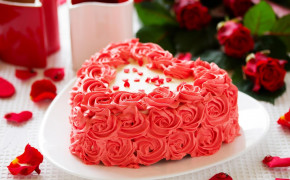 Rose Cake HD Desktop Wallpaper 35397