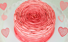 Rose Cake HD Background Wallpaper 35396