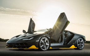 Lamborghini Centenario Coupe Open Doors Wallpaper 03829