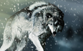 3D Wolf Background Wallpaper 42532