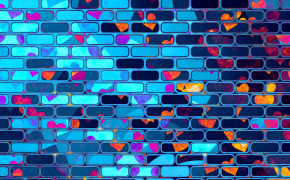 Heart Glowing Bricks Wallpaper 43085