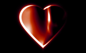 Red Glowing Heart HD Desktop Wallpaper 43610