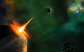 Planet Collision Widescreen Wallpapers 43599