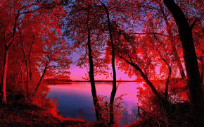 Red Lake Desktop HD Wallpaper 44098