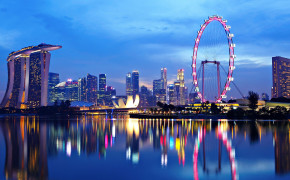 Night Singapore Background Wallpapers 43904