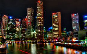 Night Singapore Widescreen Wallpapers 43916