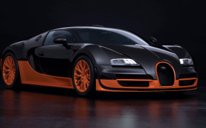 Orange Bugatti Veyron Super Sport Best Wallpaper 44716
