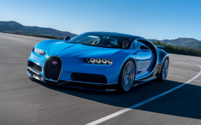 Blue Bugatti Chiron Background Wallpaper 44568
