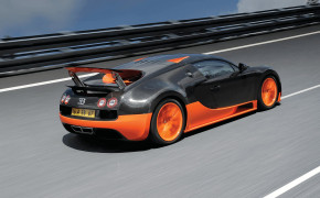 Orange Bugatti Veyron Super Sport Wallpaper 44718