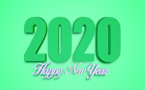 Happy New Year 2020 HD Desktop Wallpaper 45549