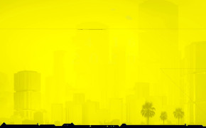 Cyberpunk 2077 Yellow Plain Background Wallpaper 45600