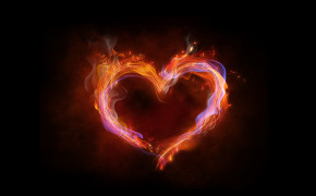 Flaming Heart Wallpaper 45608