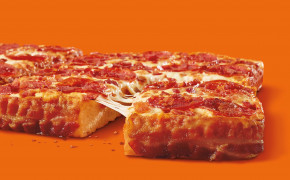 Bacon Pizza Background Wallpaper 46308