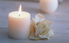 White Candle Wallpaper 46979